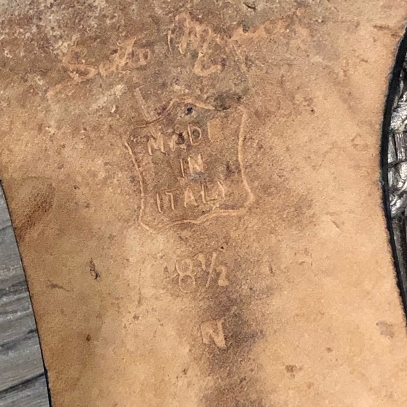 Made in Italy flat with strap. Not sure of brand. Size 8 1/2. - Picture 2 of 3